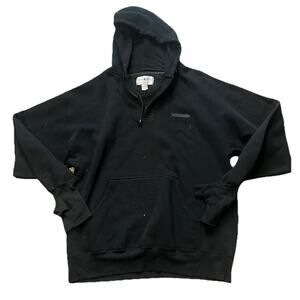 VTG Handcuffs Sweatshirt Mens Large Black Glove Hand Cover Hoodie USA 90s